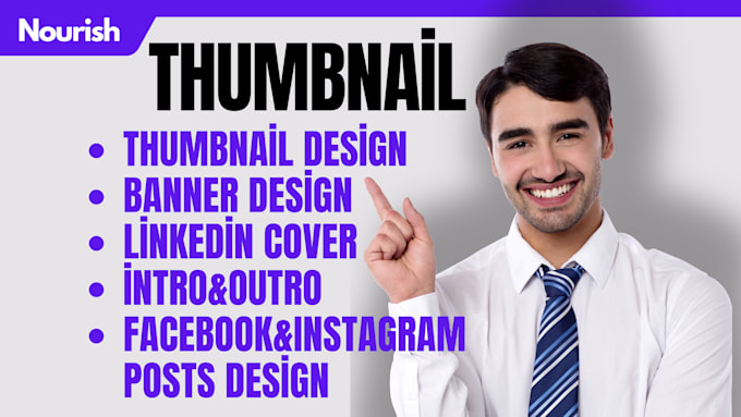 design youtube thumbnails and social media posts