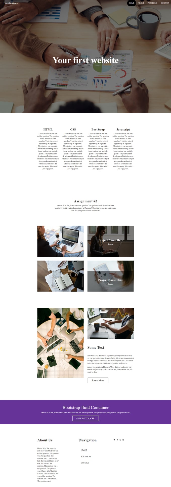 Develop fantastic frontend responsive design using html css bootstrap ...