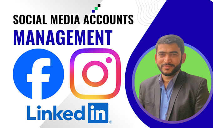 manage facebook, instagram, and linkedin accounts