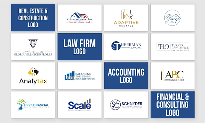 do logo for real estate law firm financial accounting consulting construction