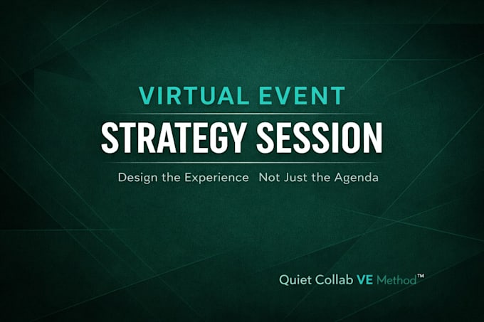 provide virtual event planning and strategy session