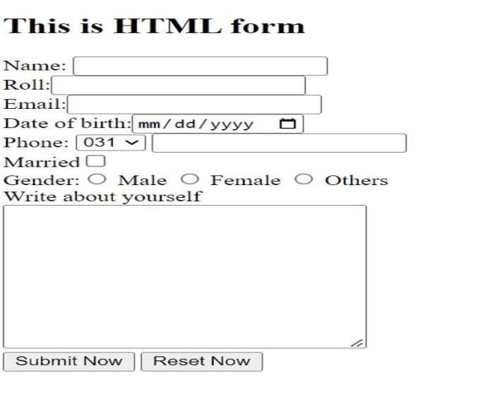 Make basic html front end forms by Tariqmahmud592 | Fiverr