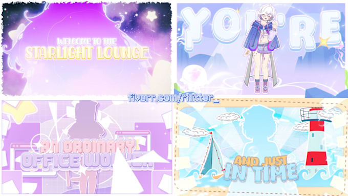make intro, teaser, debut pv, stinger for vtuber or streamer