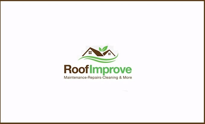 make professional clean house, janitorial or commercial cleaning logo