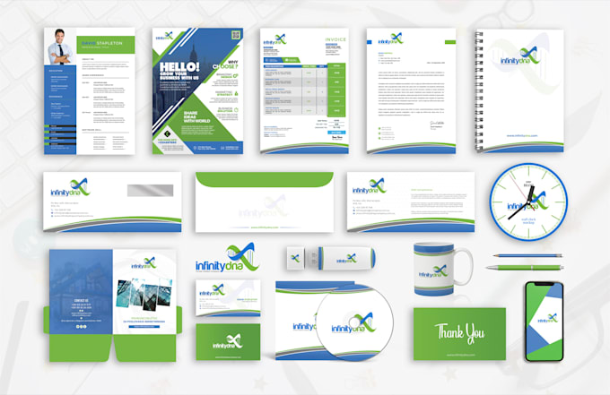 design logo, business card, corporate branding, and stationery design