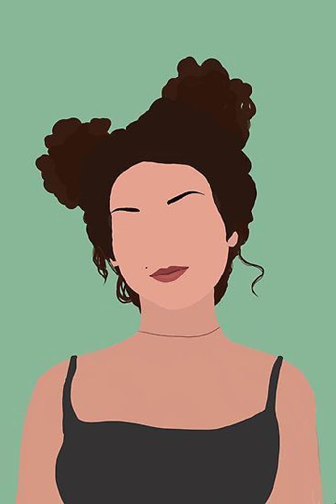 Draw Minimalist Flat Line Art Portrait Illustration By Cakmakkburak Fiverr 