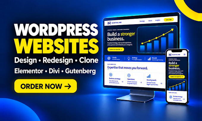 design, redesign, clone, duplicate wordpress website elementor, divi, gutenberg