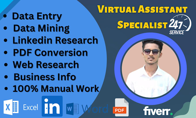 do manual data entry, web research and copy paste