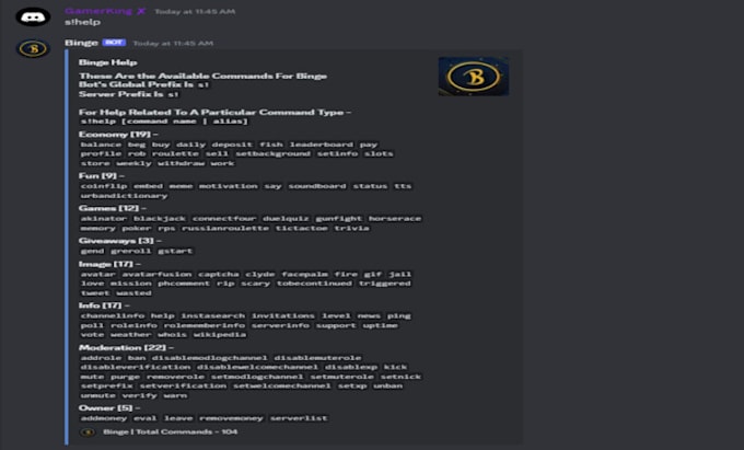 Code you a custom discord mod bot by Gamerking7874 | Fiverr