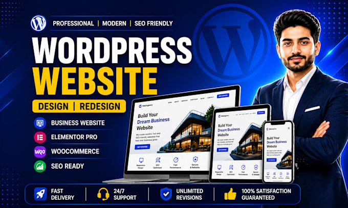 design redesign wordpress website, wordpress business website development