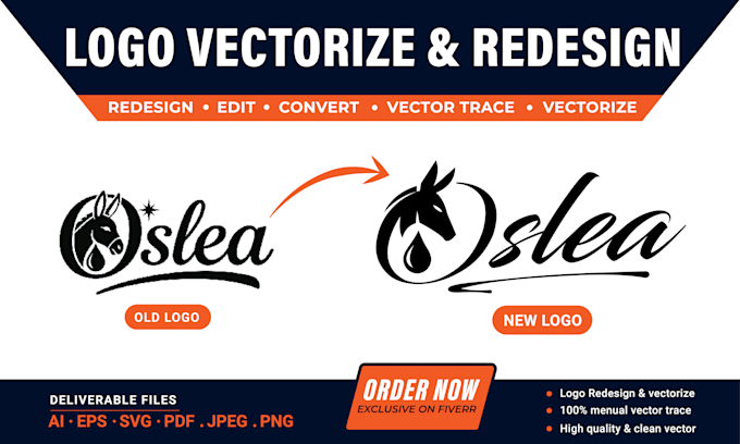 design a modern business logo, brand identity, redesign and vectorize