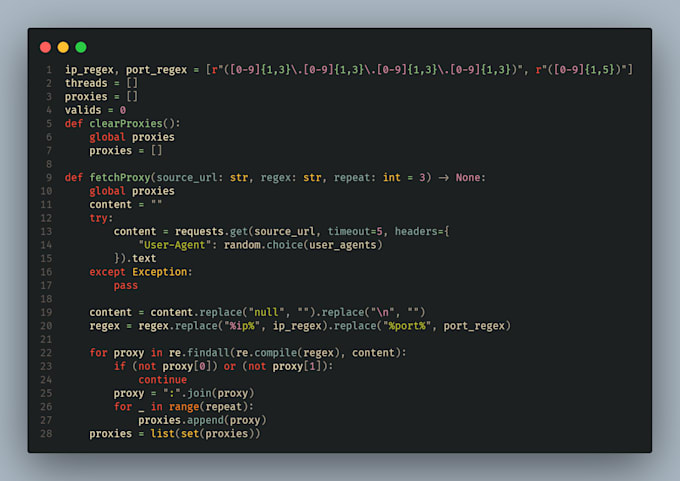 Write a python script for you by Cvcvka5 | Fiverr