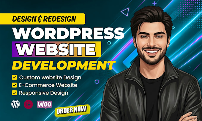 create professional and responsive wordpress website design and ecommerce
