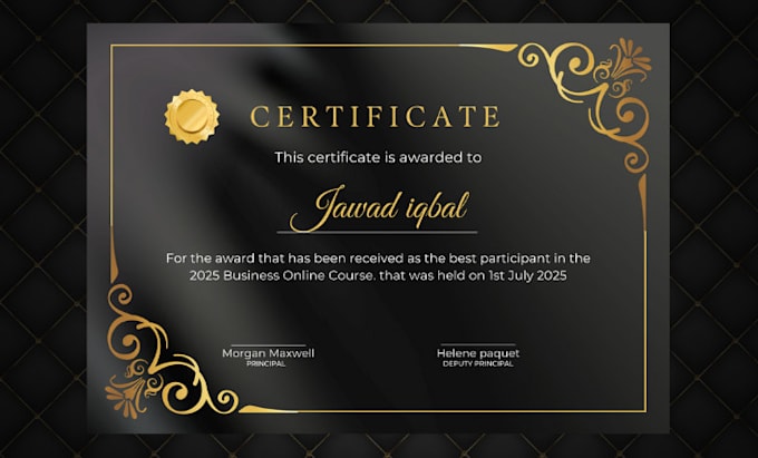 Design diploma certificate professional in 12 hours by Jawadiqbal180 ...