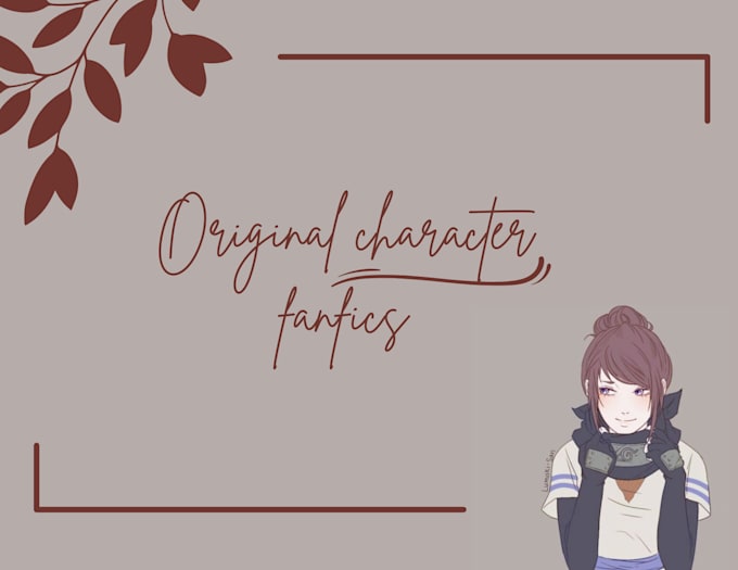write a story or fanfic with your characters selfshipper