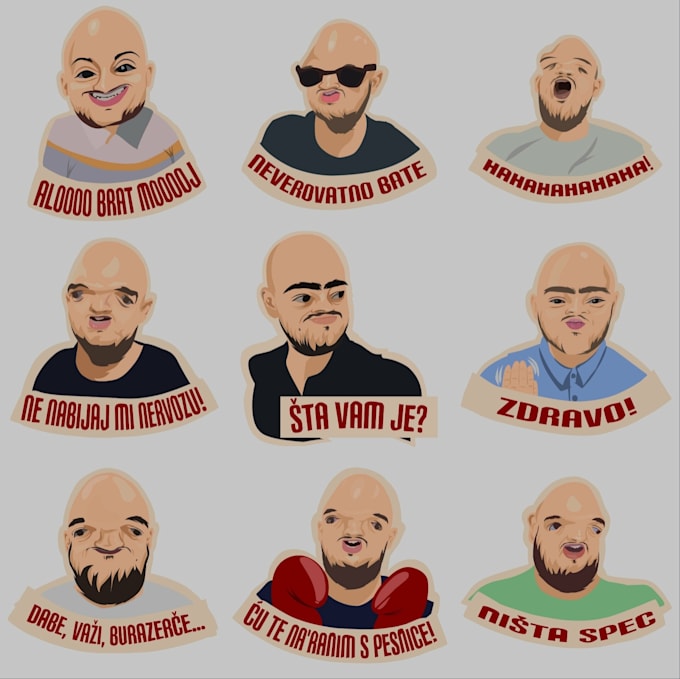 Design and animate whatsapp stickers, telegram sticker and other social