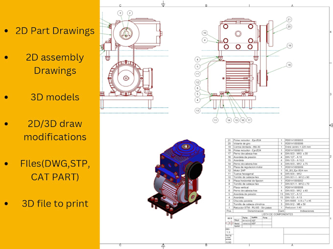 Draw 2d And 3d Mechanical Drawings In Autocad Solidworks Inventor By Draw 2d And 3d Mechanical Drawings In Autocad Solidworks Inventor By