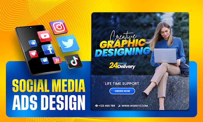 design social media post, ads, banners for your business