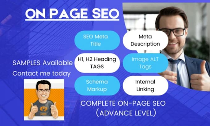write your on page seo meta title, tags and description