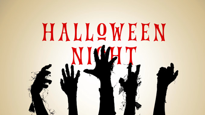 make zombie halloween greeting video