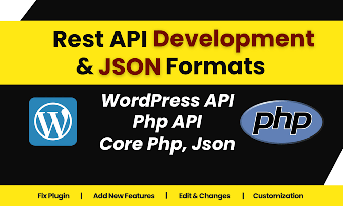develop and fix php wordpress rest api, json formats