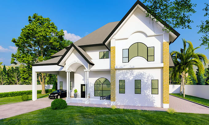 render home exterior design, remodeling, 3d modeling