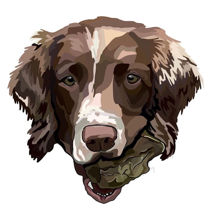 Draw your dog on procreate by Miakaylaa18 Fiverr
