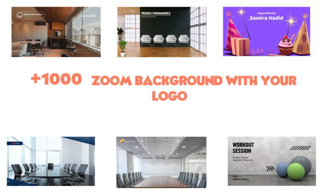 Design custom zoom virtual background with your logo by Ousfreelancer ...