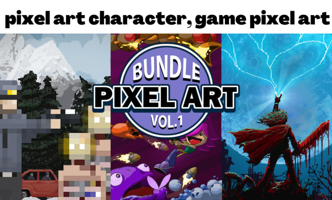 Create pixel art character, game pixel art, animated pixel art, pixel ...