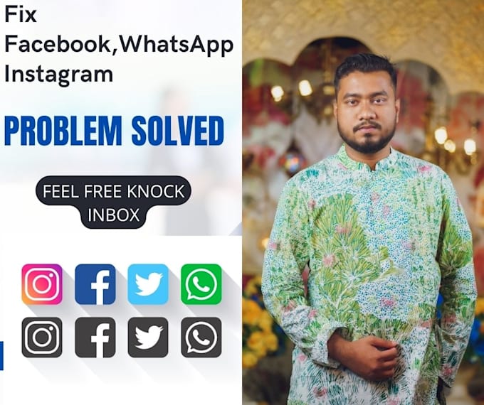 fix facebook,twitter and instagram all issue problem solve