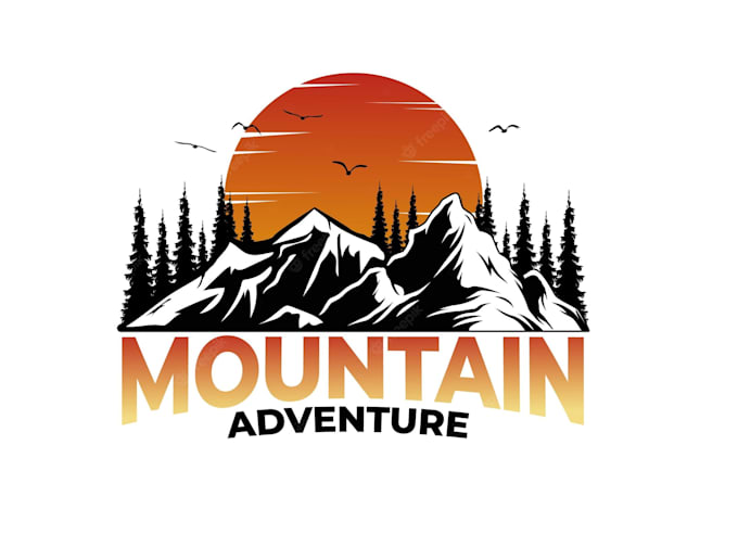 do eye catching mountain logo design for your business