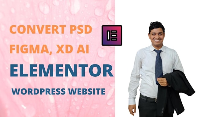 do elementor wordpress website from figma, PSD, image, clone elementor page