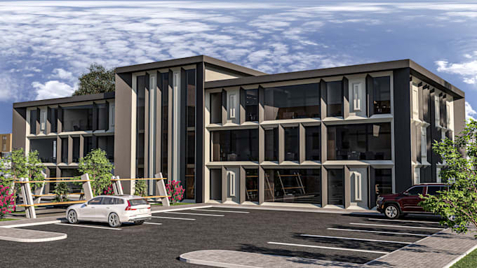 do architectural design 3d modeling and rendering for stores and shops