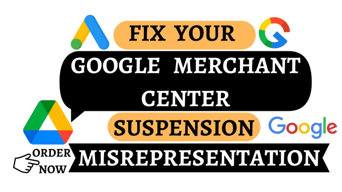 Fix google merchant center suspension and shopping ads by Dm sourov