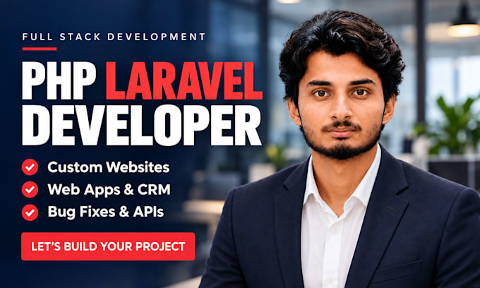 be your full stack PHP laravel developer for custom web applications