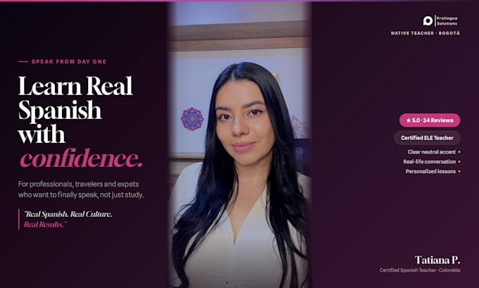 be your professional colombian spanish teacher