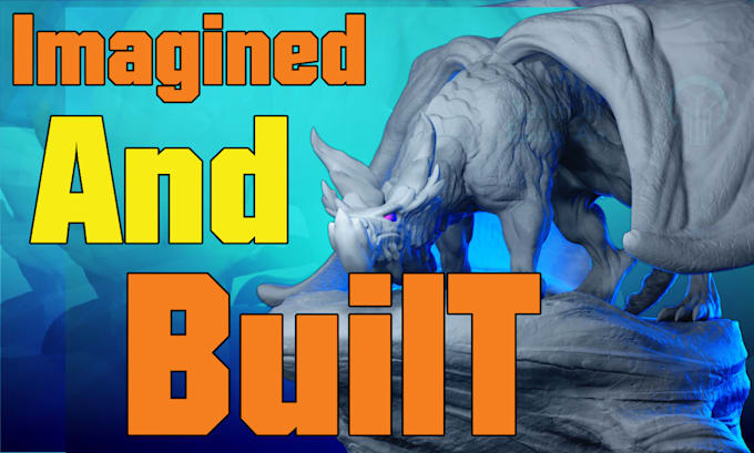 model and 3d print a custom character or monster