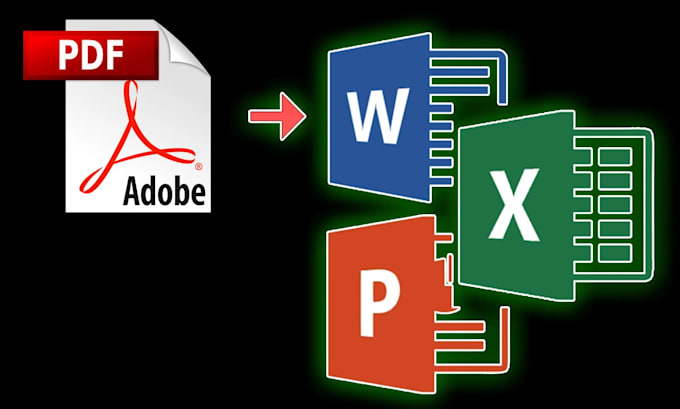 convert PDF to word, pdf to excel, image to text, data entry