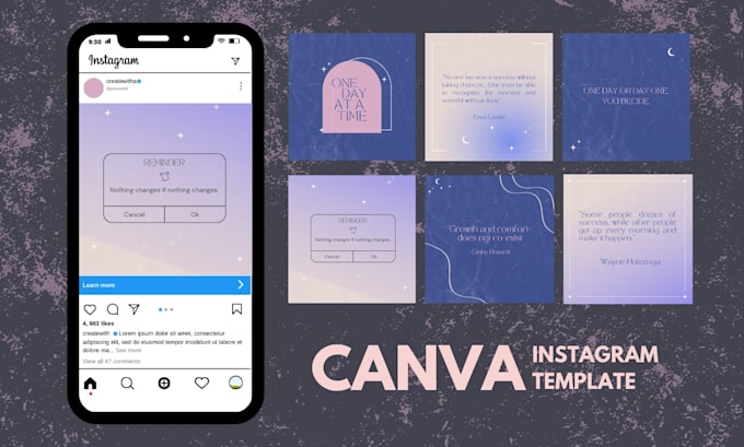 Create editable canva templates for your instagram by Ashlmndza | Fiverr