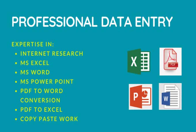 Do copy paste and excel work, copy paste, and typing by Usmannaveed_123 ...