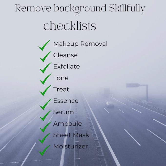 skillfully remove the background image and correct the photos