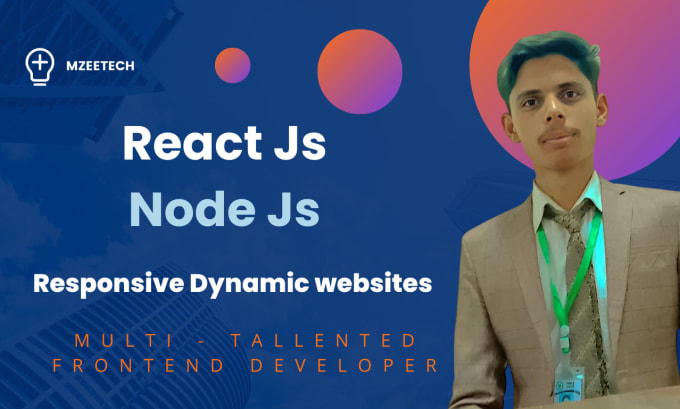 Create impressive dynamic responsive website html css react js by ...