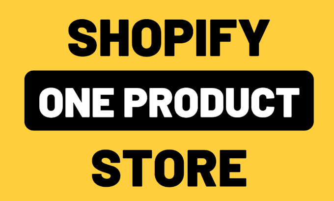 create a one product shopify store dropshipping