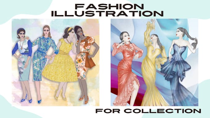 Make a fashion illustration for your collection by Dianfemme | Fiverr