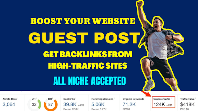 write and publish SEO guest posts on high traffic sites