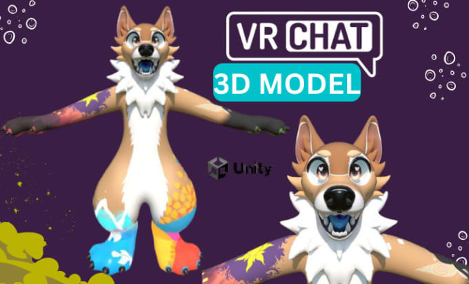 Create Realistic Vrchat Character 3d Vr Avatar Nsfw Vrc Furry Model And Edit By Unitygp Fiverr 