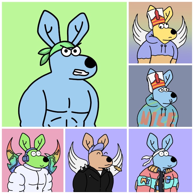 Sell my 8k nft doodle kangroos by Serhattunca Fiverr