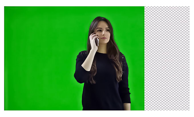 remove green screen and replace background in video or photo