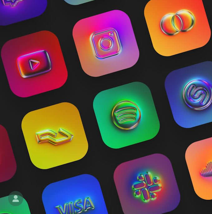 Design a unique 3d app icon, favicon, web and app icon for ios and
