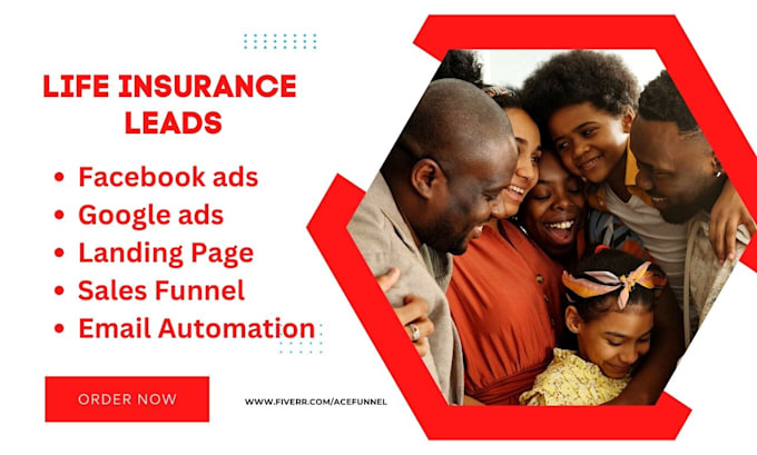 Generate life insurance leads via facebook ads life insurance landing